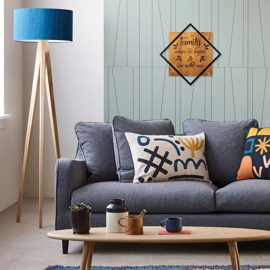 Accessoire mural en bois décoratif Family Where Life Begins
Love Never Ends