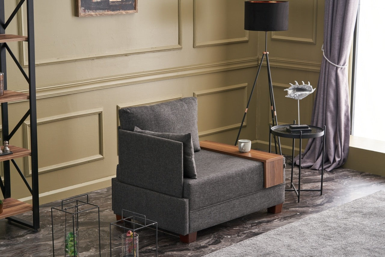 Canapé 1 place Fly Left - Anthracite