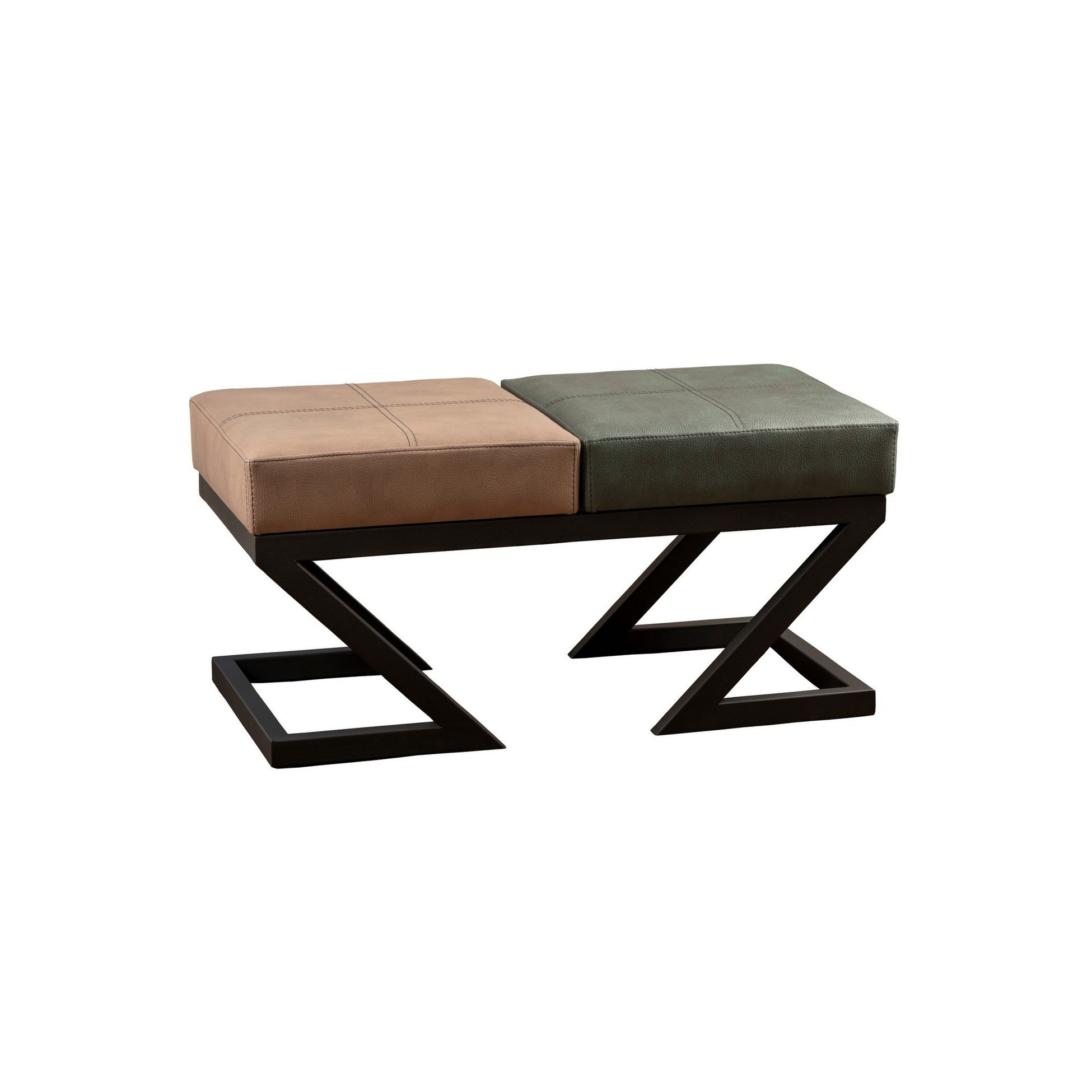 Pouf Brda - Beige, Green