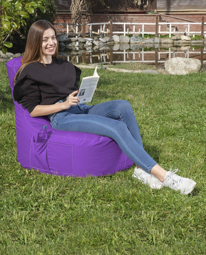 Pouf de jardin EVA Sport - Purple