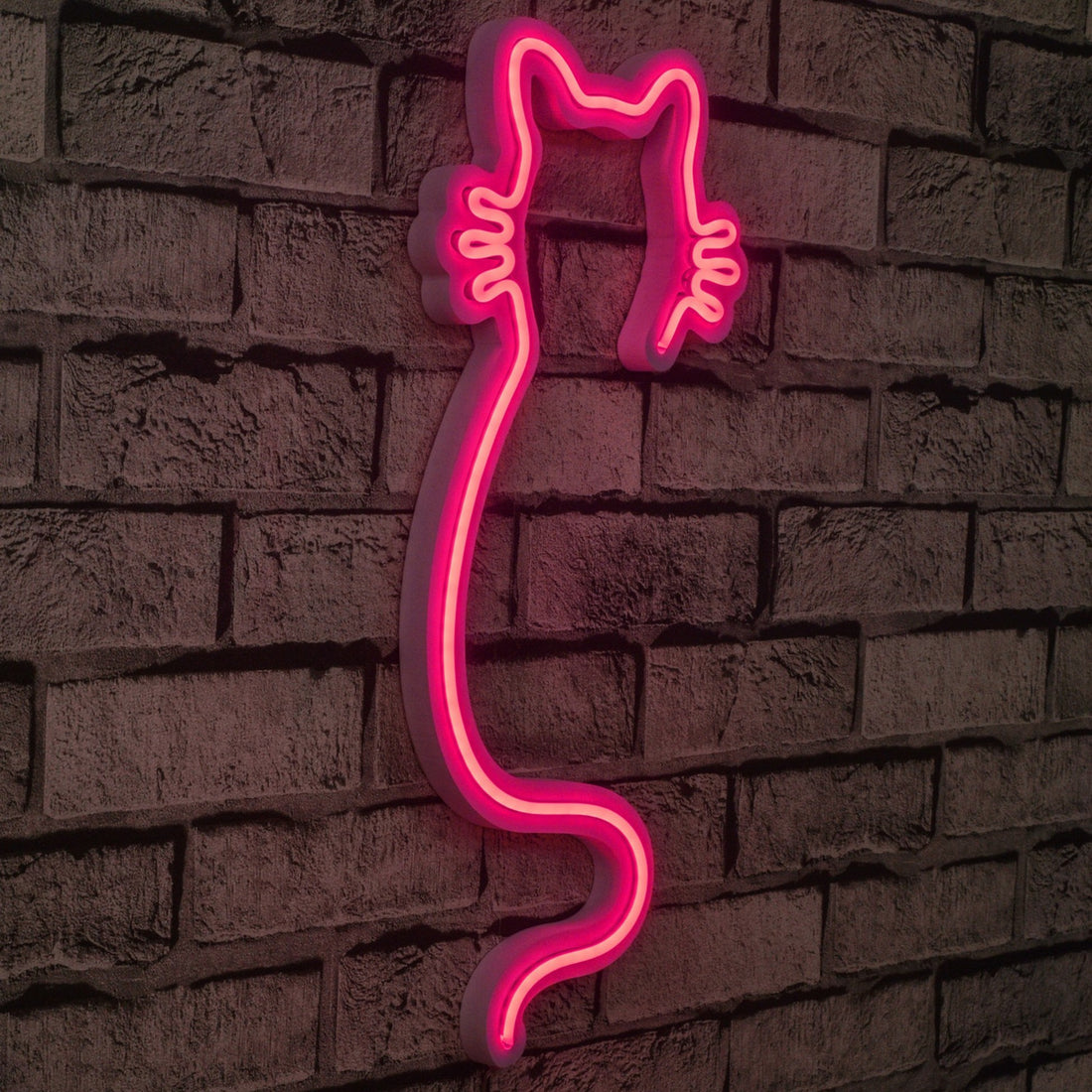 Éclairage LED en plastique décoratif Cat - Pink