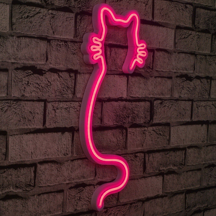 Éclairage LED en plastique décoratif Cat - Pink