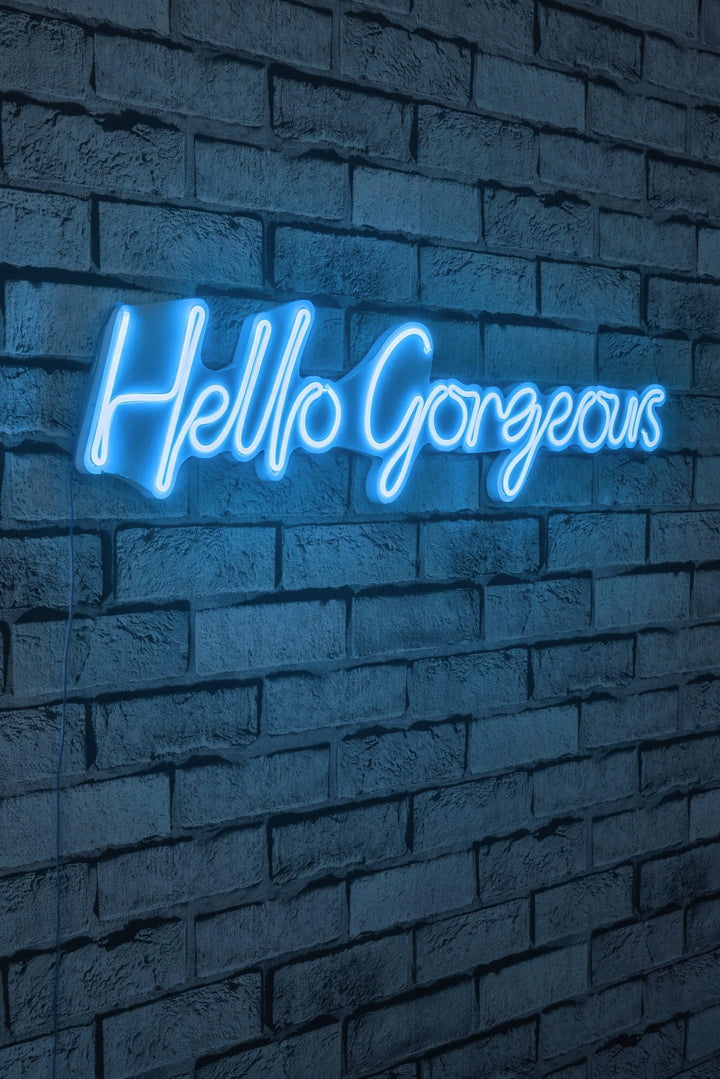 Éclairage LED en plastique décoratif Hello Gorgeous - Blue