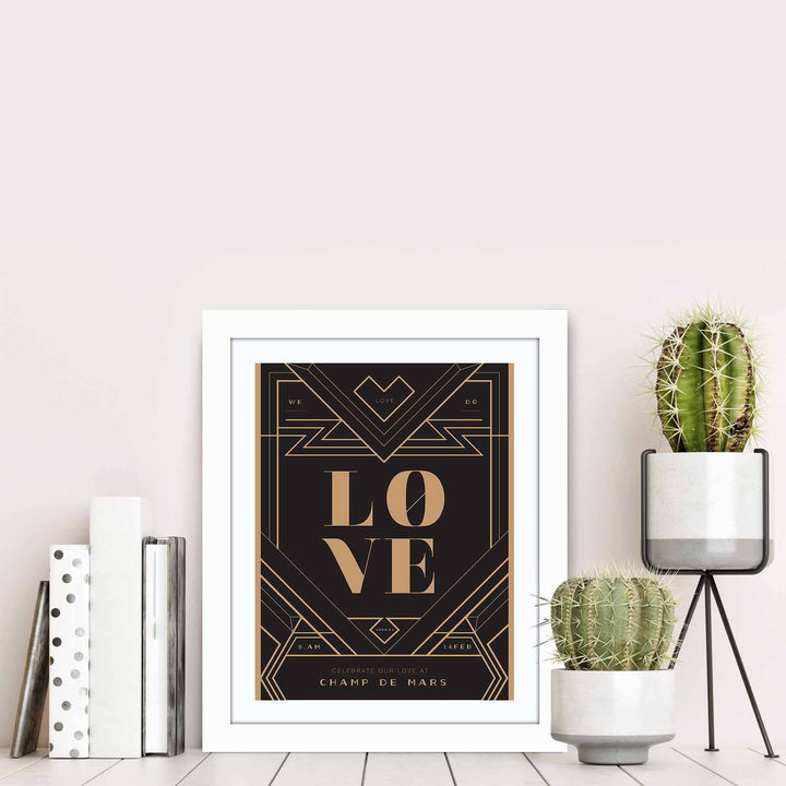 Peinture mdf encadrée décorative BCT-024