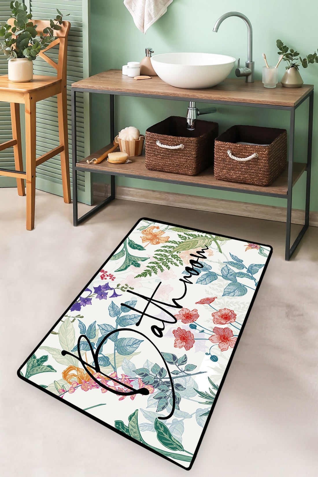 Tapis de bain Green In Flower
