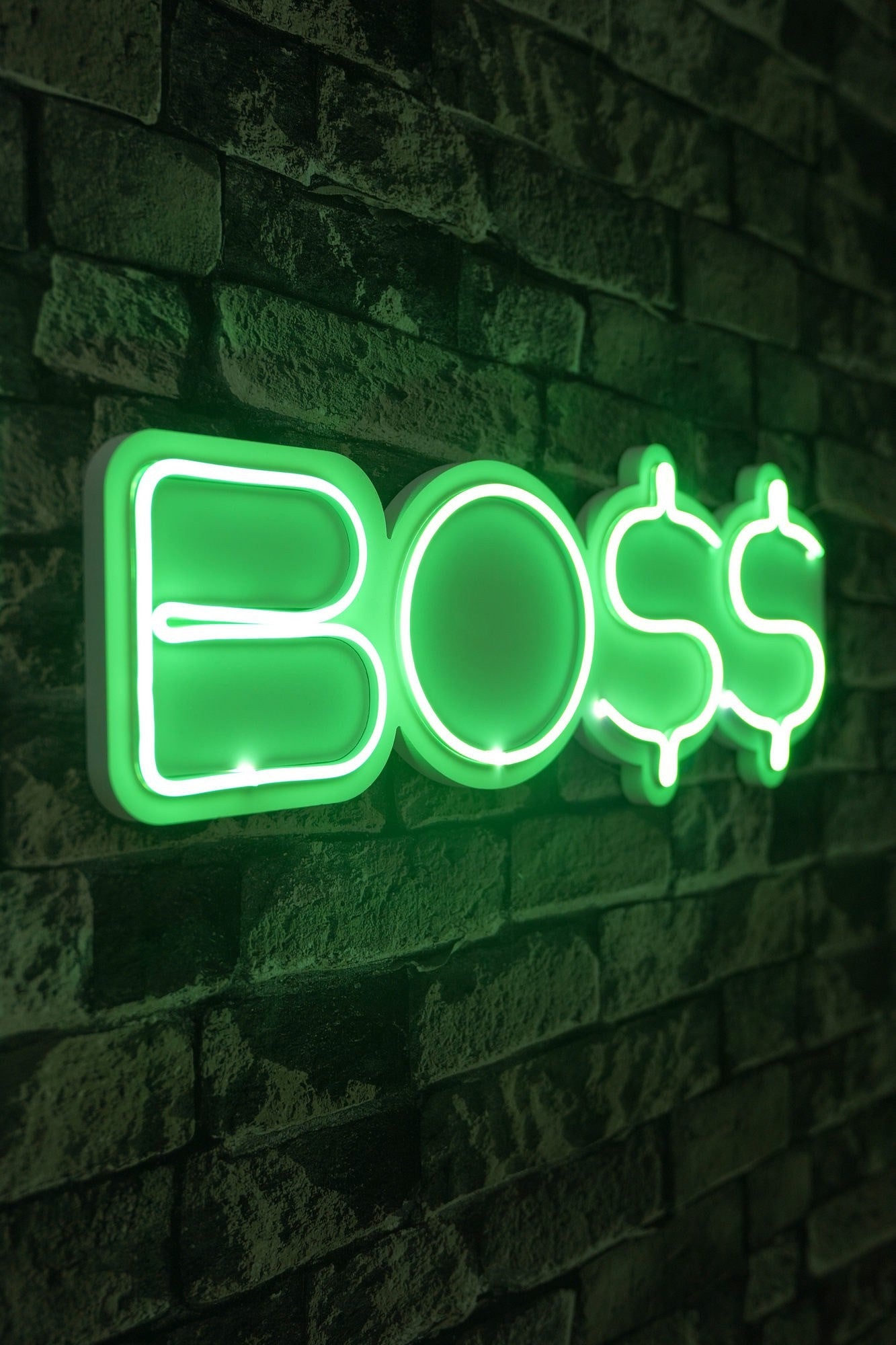 Éclairage LED en plastique décoratif BOSS - Green