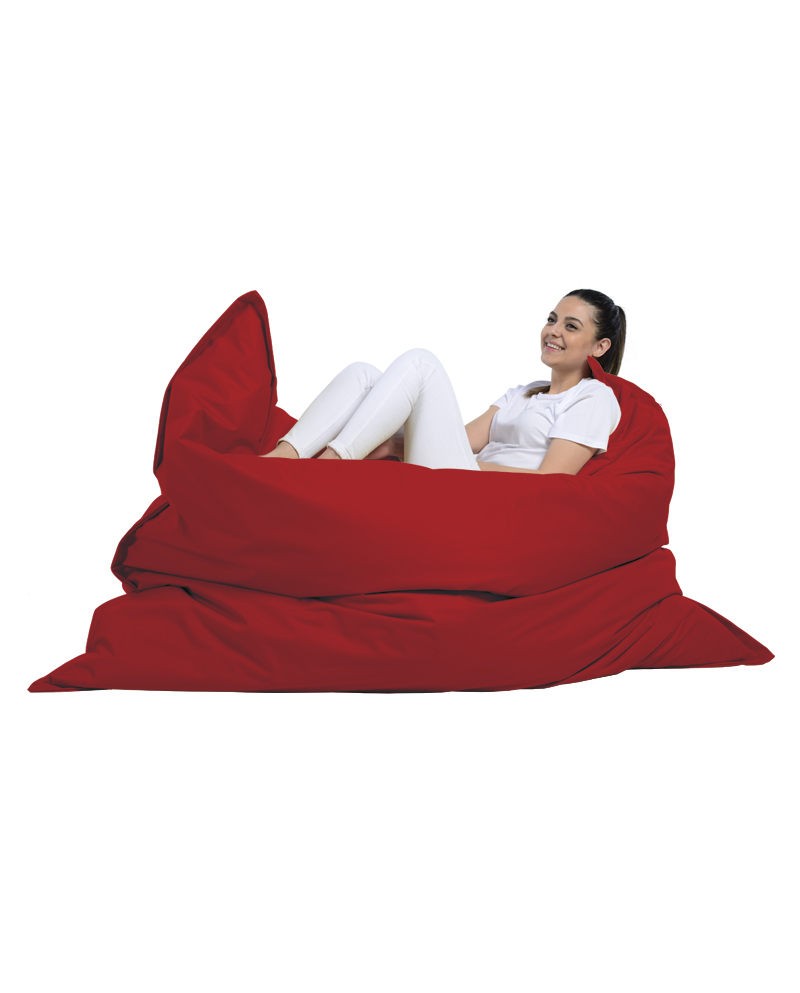 Sac de haricots de jardin Giant Cushion 140x180 - Red