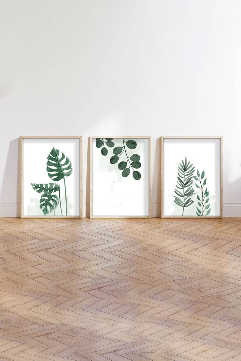 Peinture mdf encadrée décorative (3 pièces) Huhu193 - 70 x 50