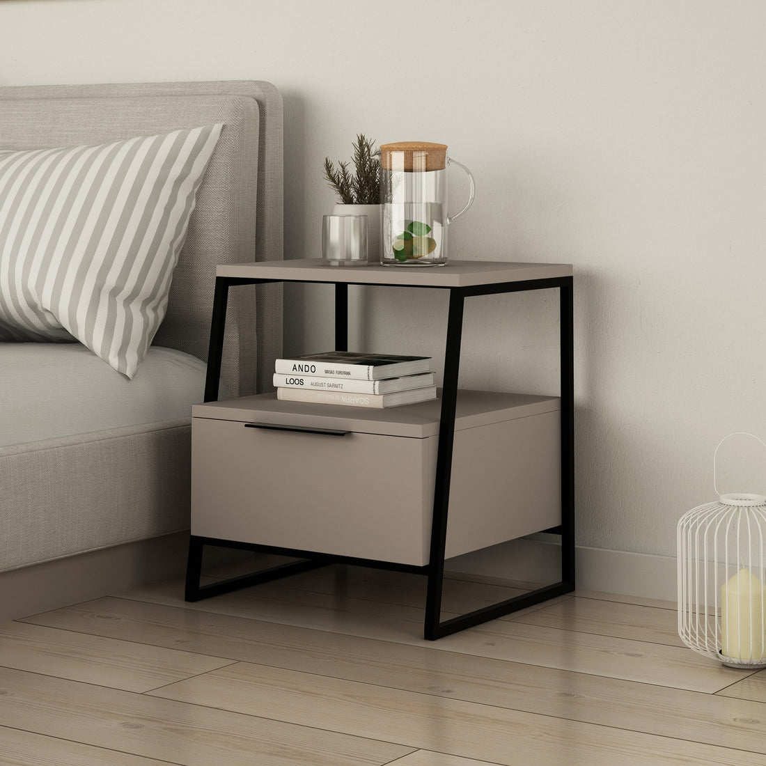 La table de nuit Pal - Light Mocha