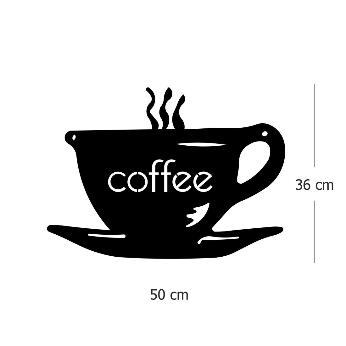 Accessoire mural en métal décoratif Bi Kahve