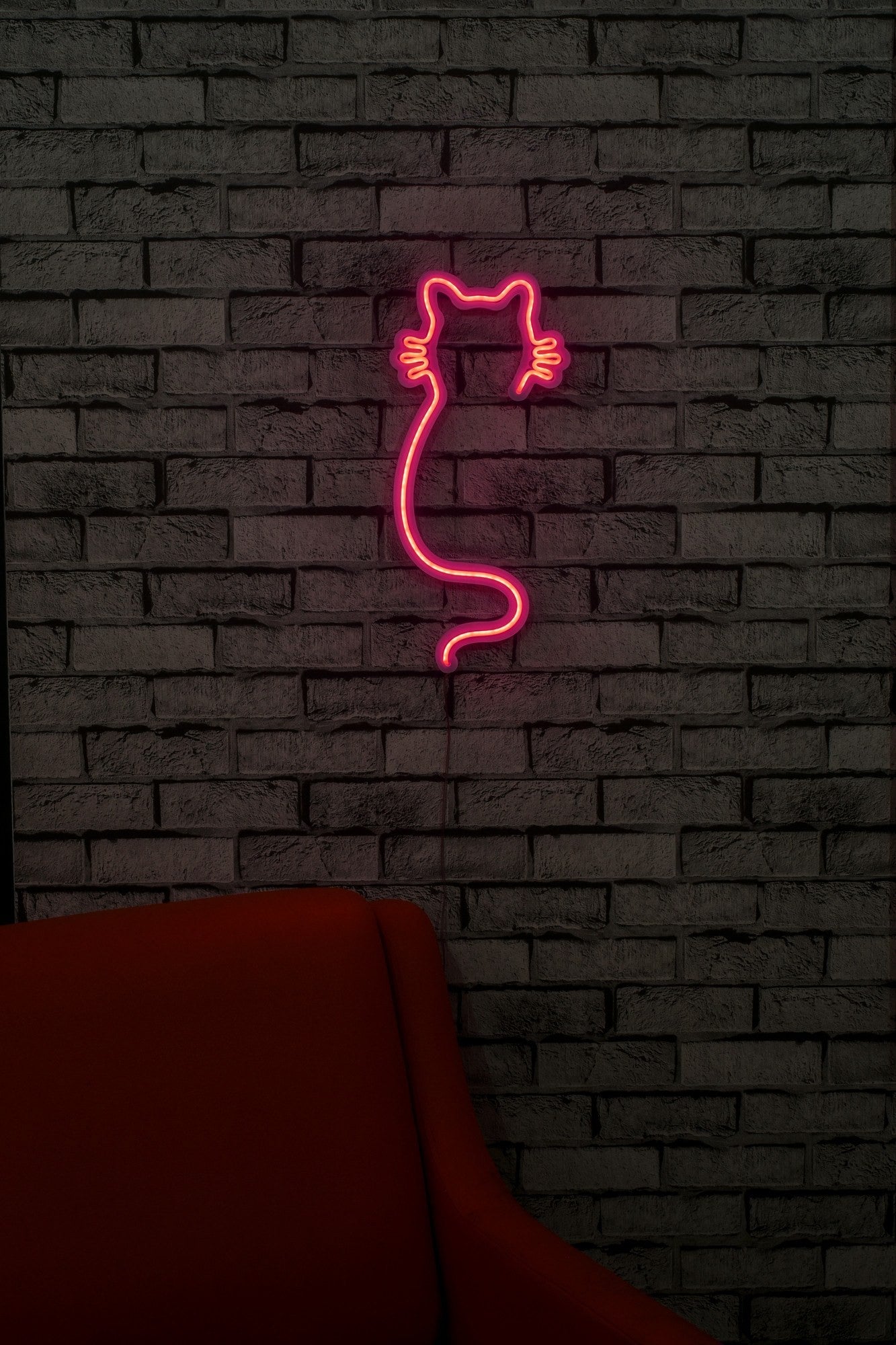 Éclairage LED en plastique décoratif Cat - Pink