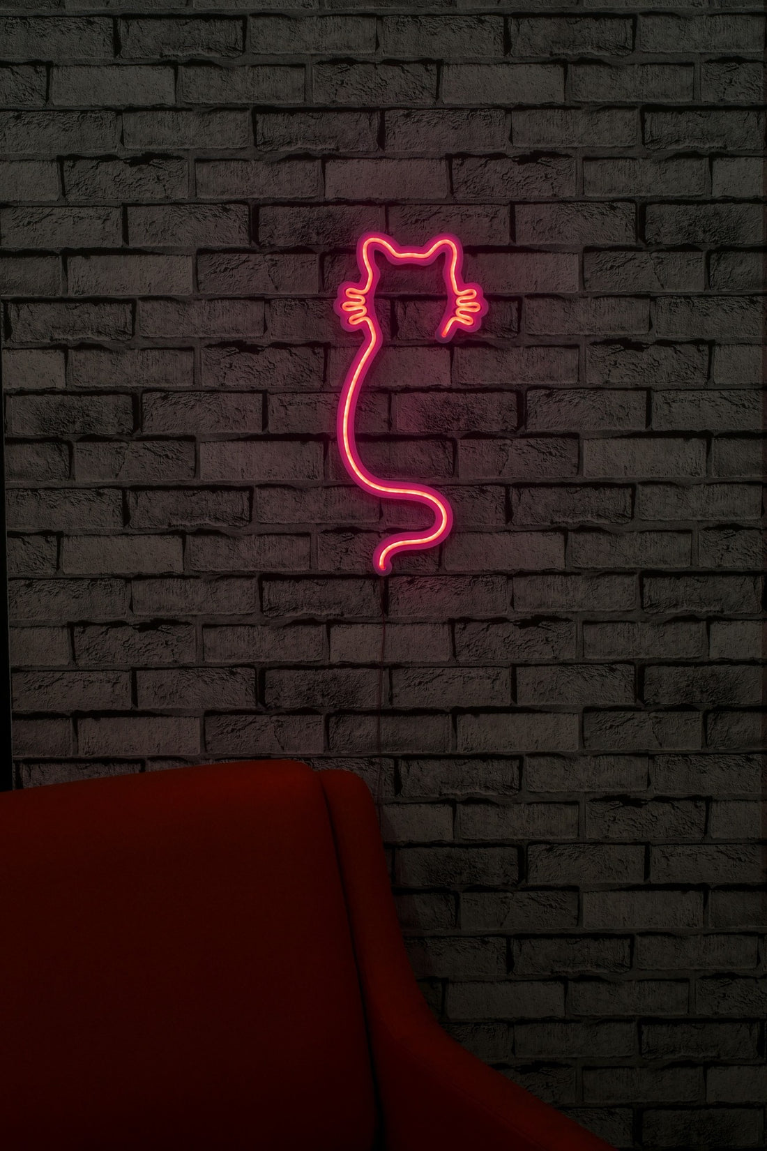 Éclairage LED en plastique décoratif Cat - Pink