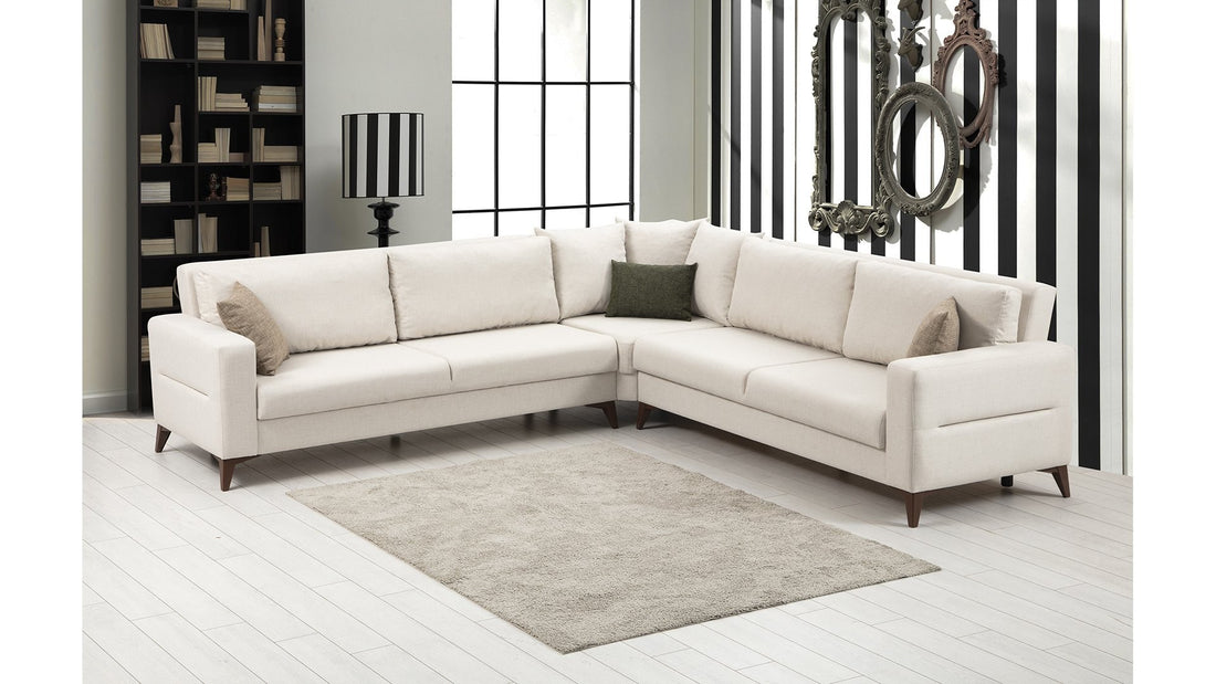 Canapé d'angle Kristal 3+Corner+3 - Beige