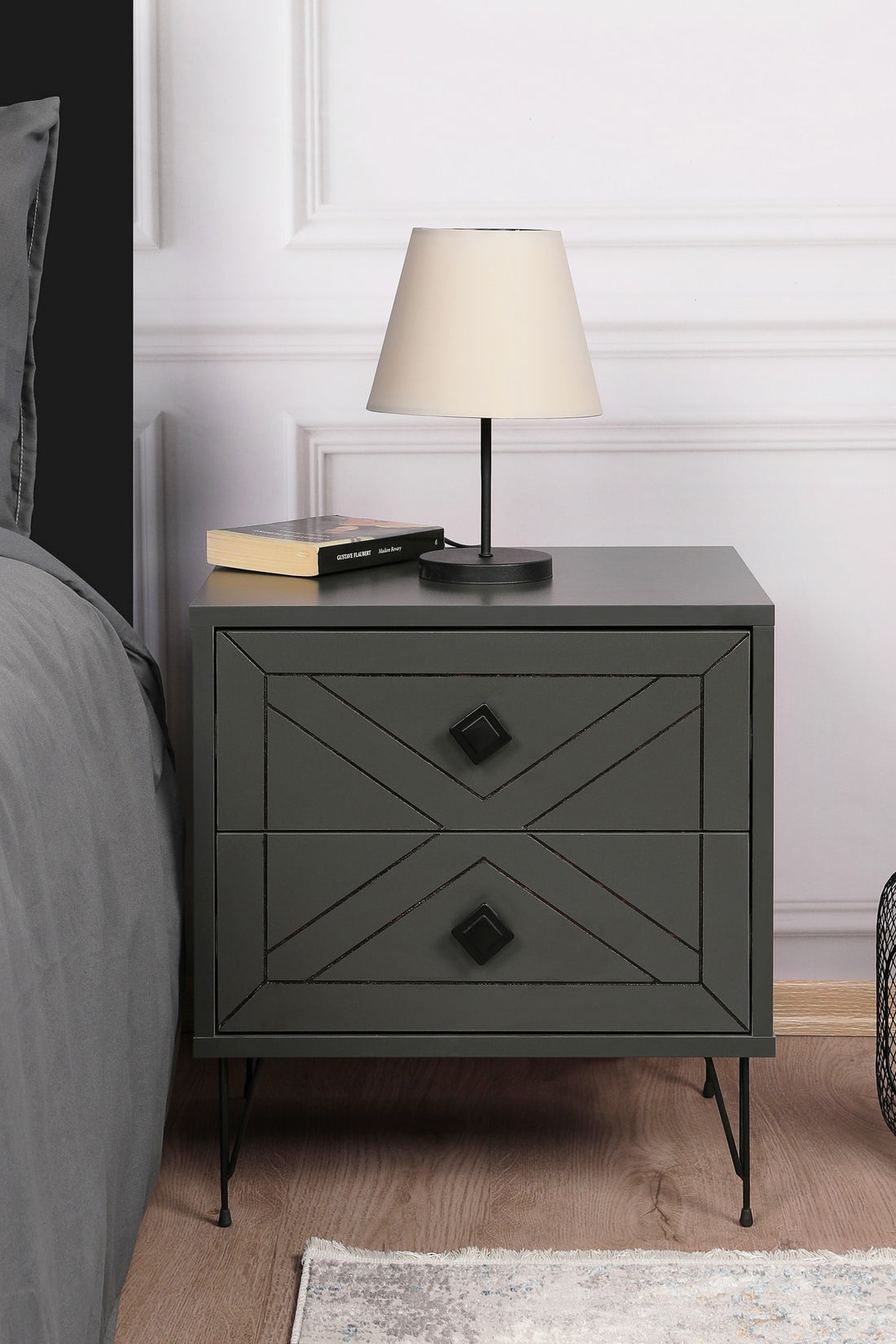 Table de chevet Luna - Anthracite