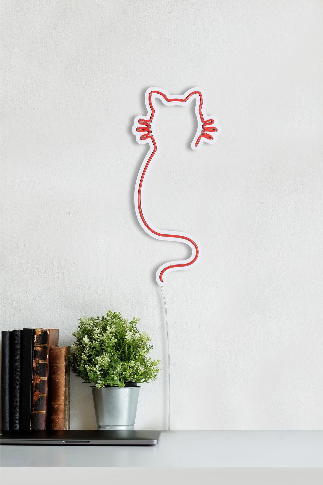 Éclairage LED en plastique décoratif Cat - Red