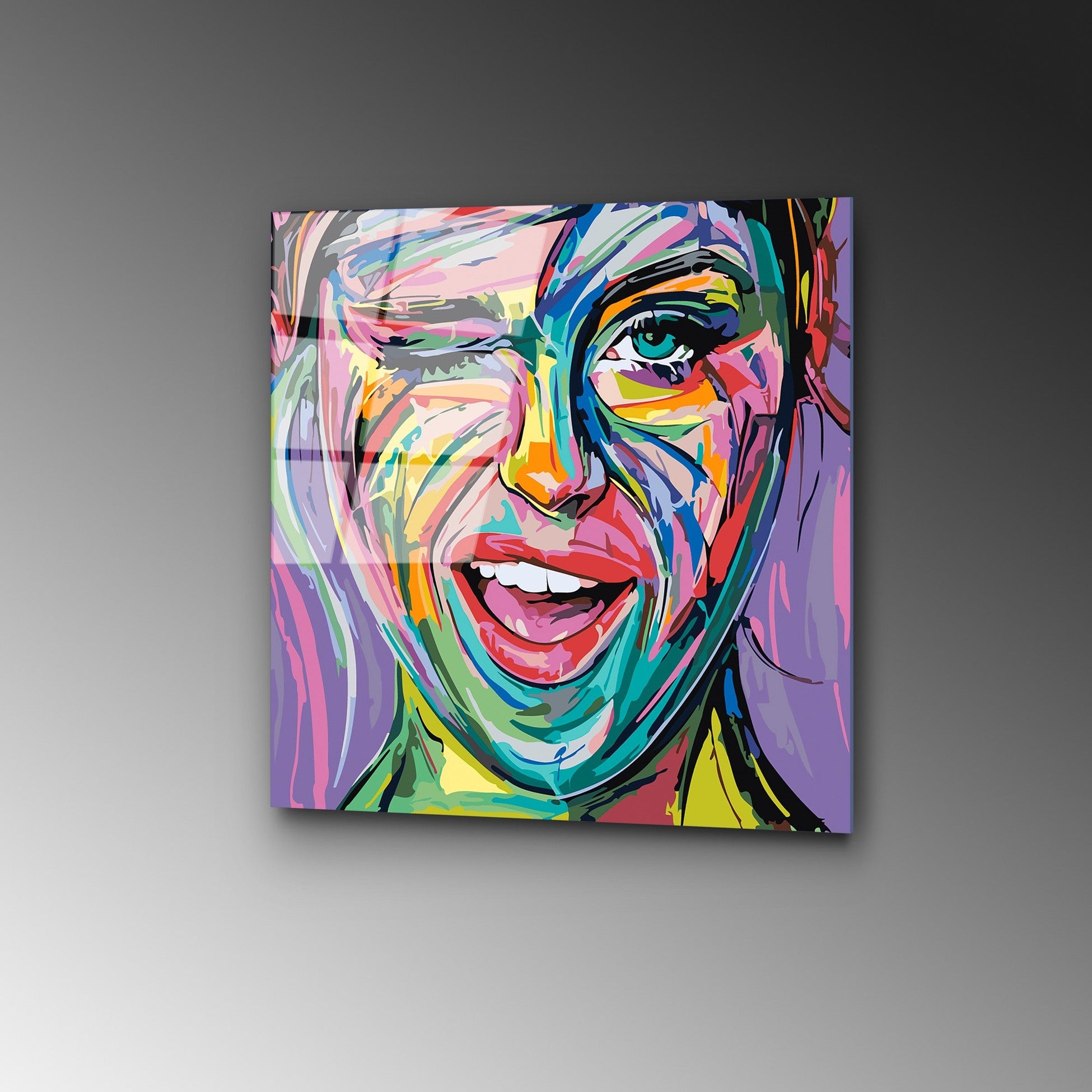 Peinture en verre trempé décoratif UV-845 - 50 x 50