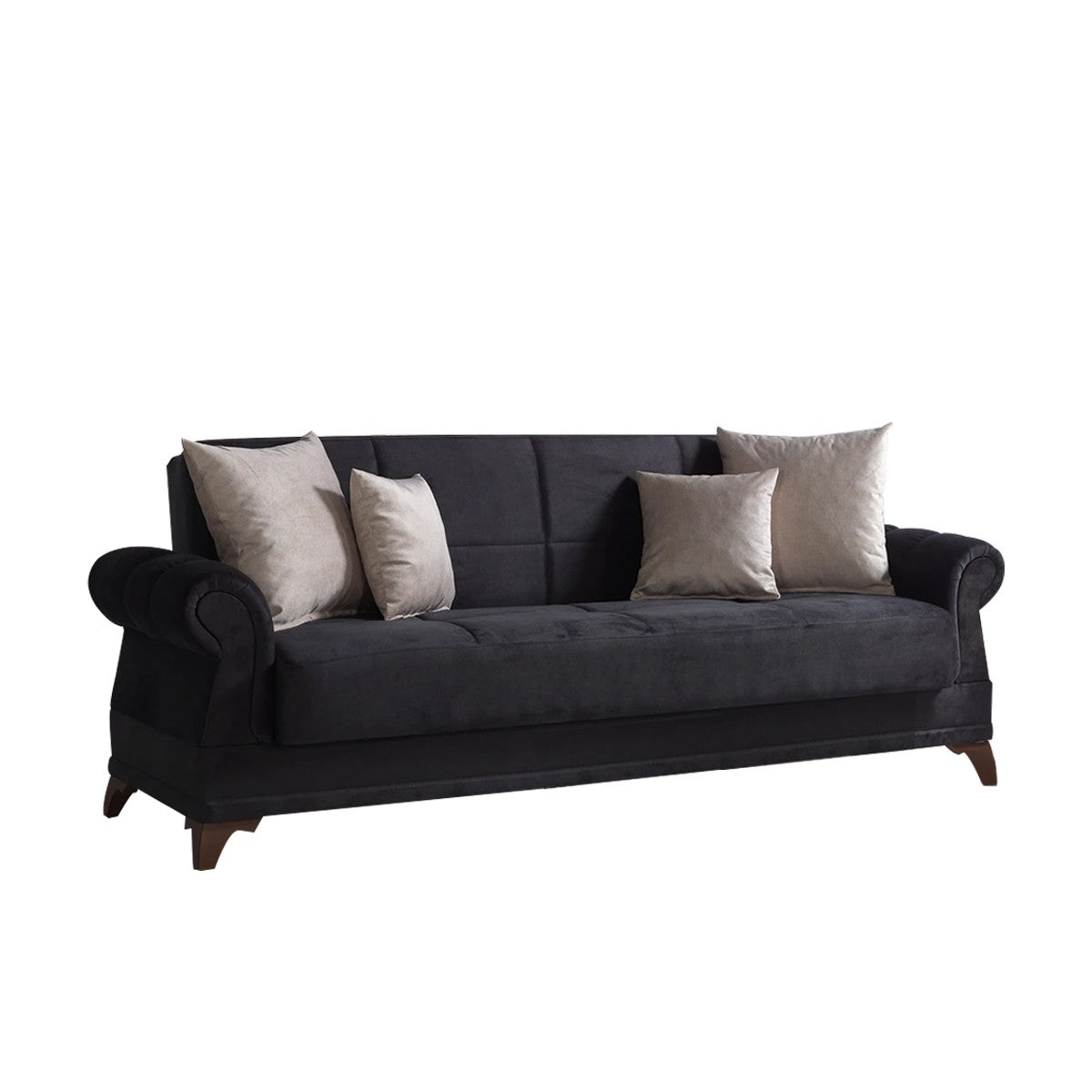 Royal canapé lit clic-clac 3 places avec coffre de rangement