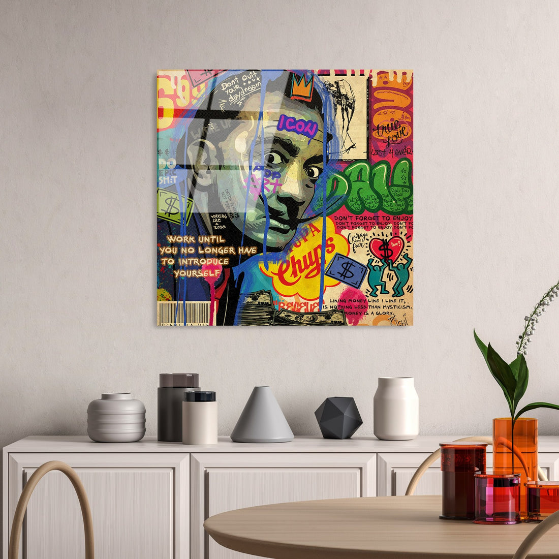 Peinture en verre trempé décoratif UV-817 - 50 x 50