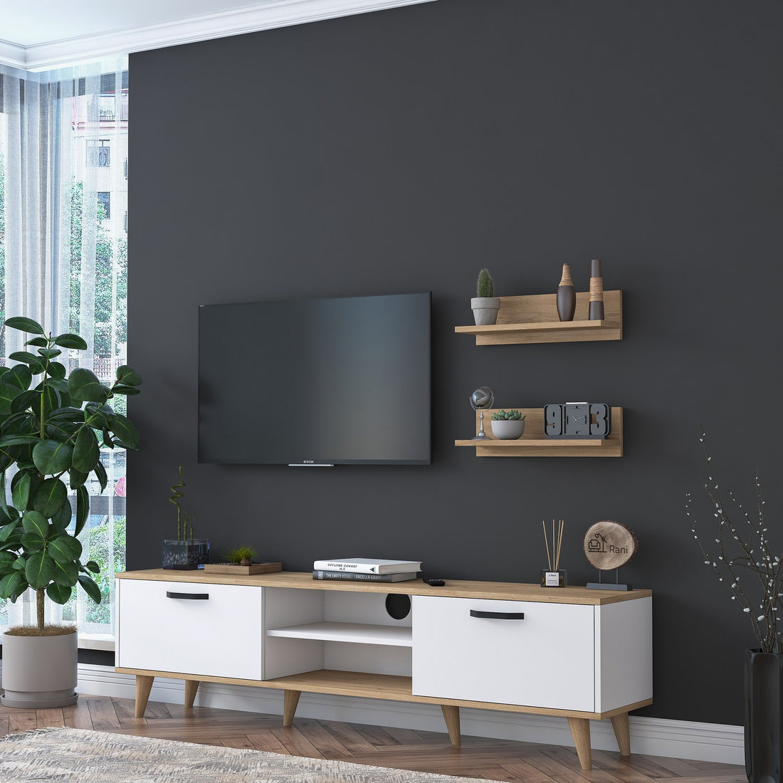 Unité de télévision M48 - 1043 - Walnut
