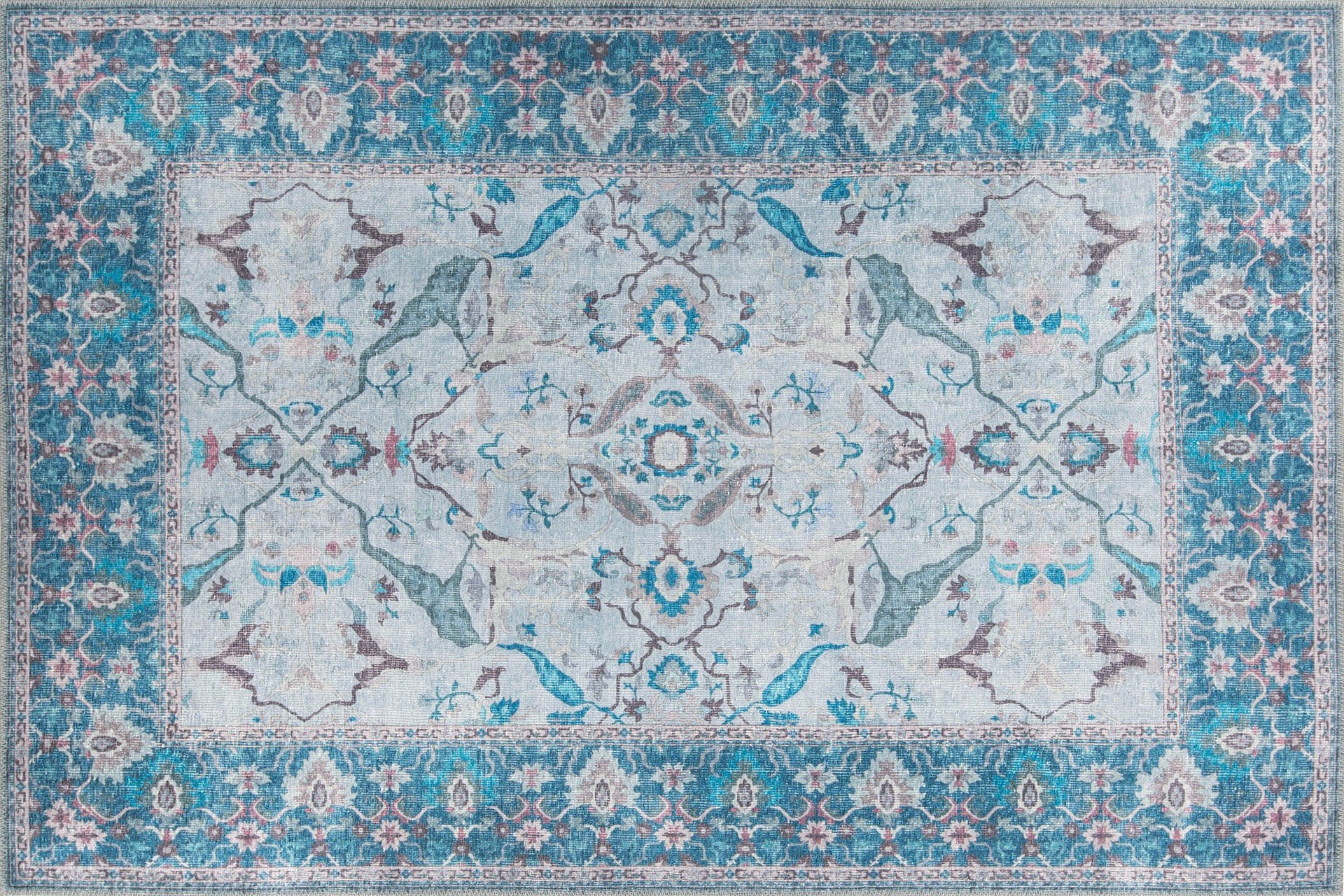 Tapis de salle (75 x 230) Dorian Chenille - Blue AL 333