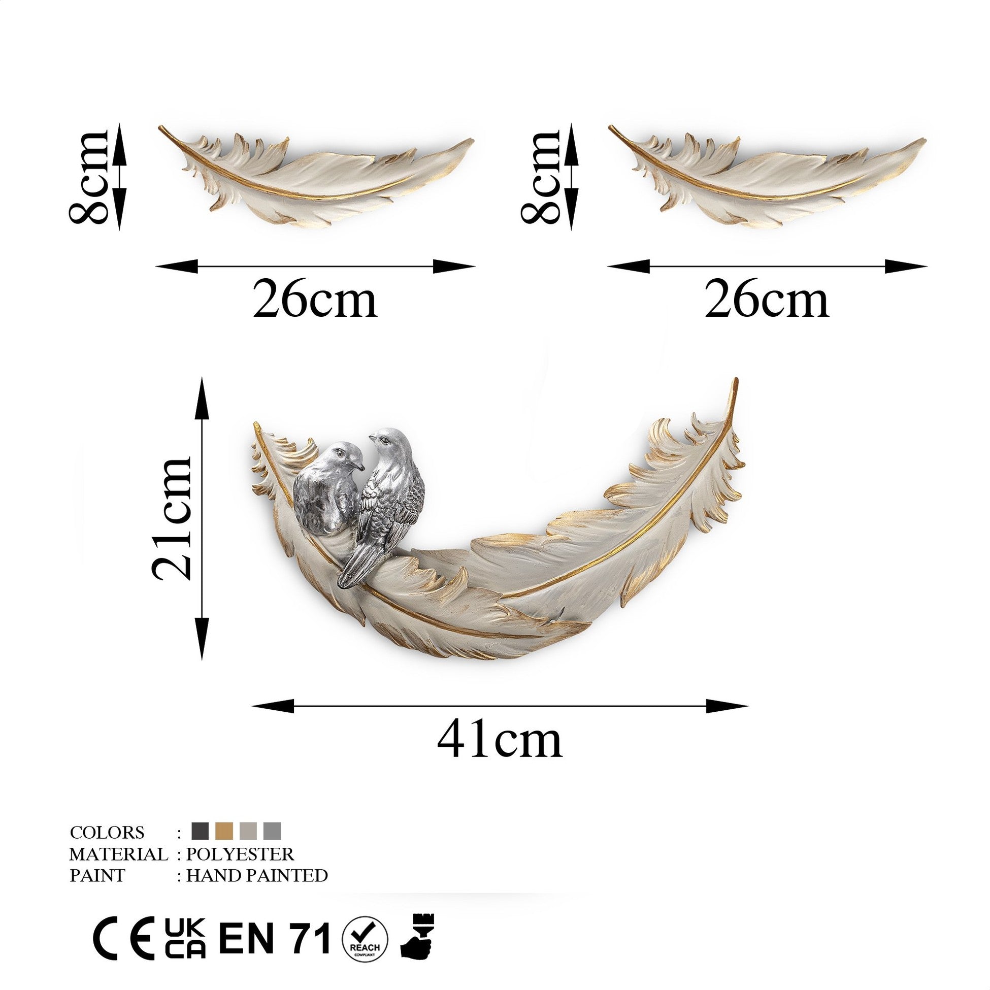 Accessoire mural décoratif Love Birds - 2