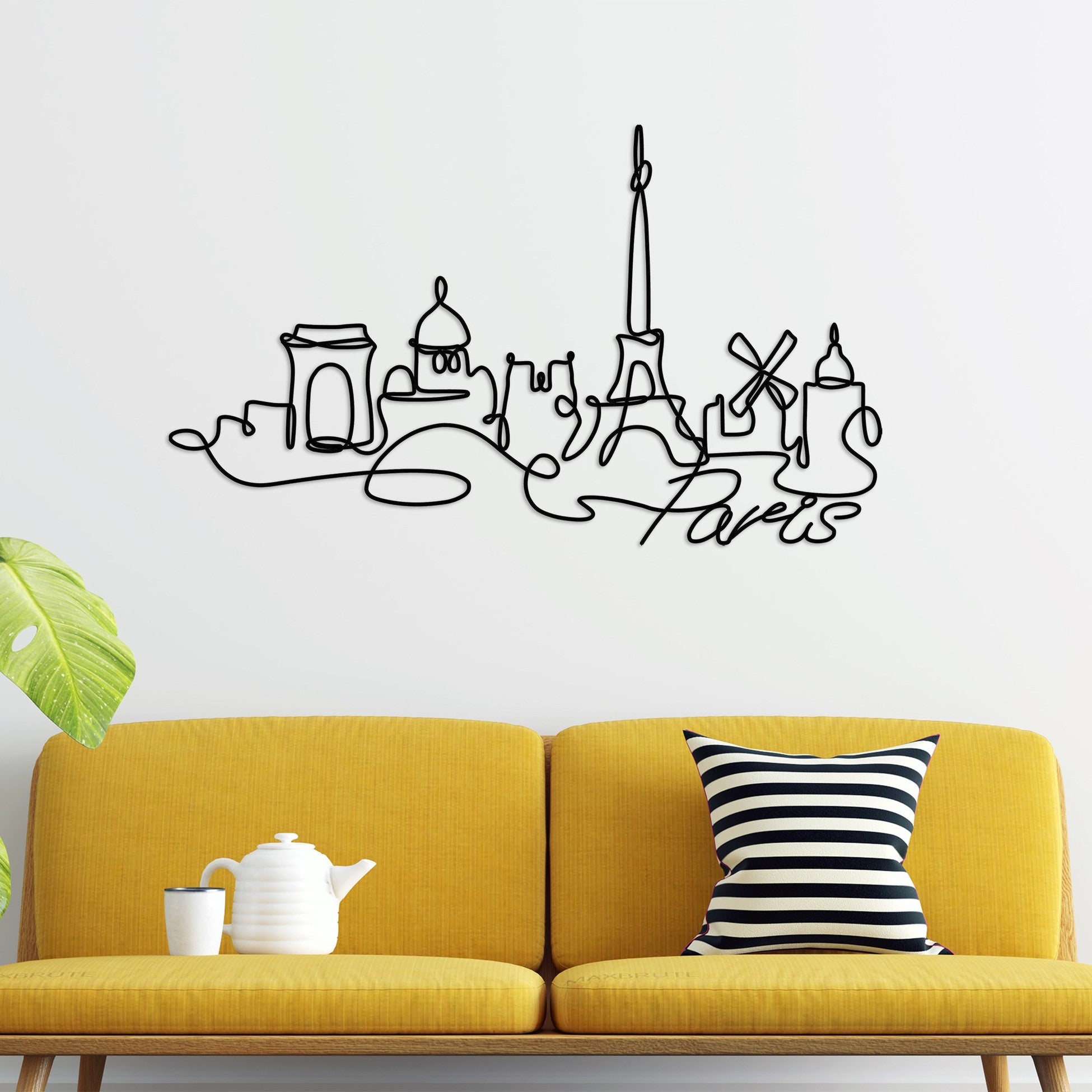 Accessoire mural en métal décoratif Paris