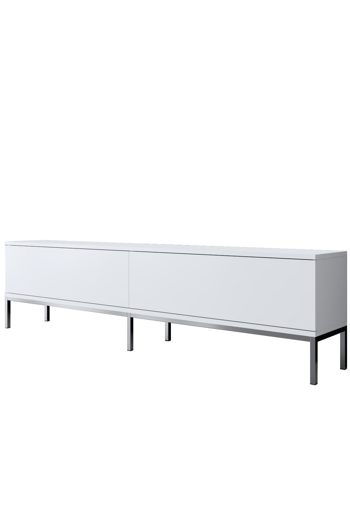 Meuble TV Lord - White, Silver