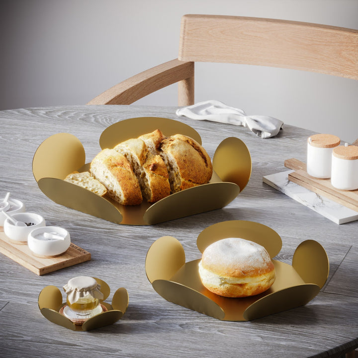 Ensemble d'accessoires décoratifs en métal (3 pièces) Rodos-B - Gold