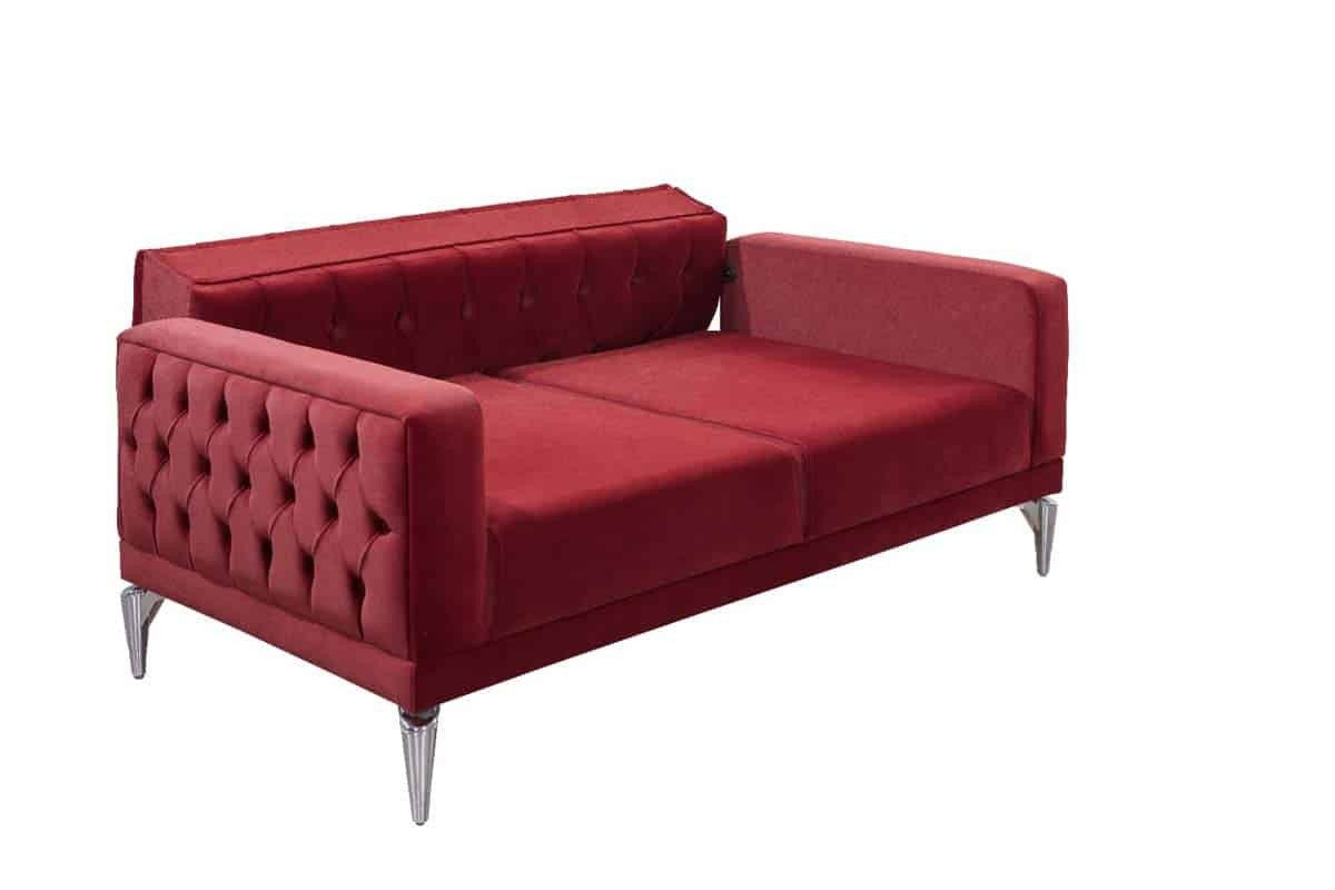 Veys Canapé 3 Places Rouge
