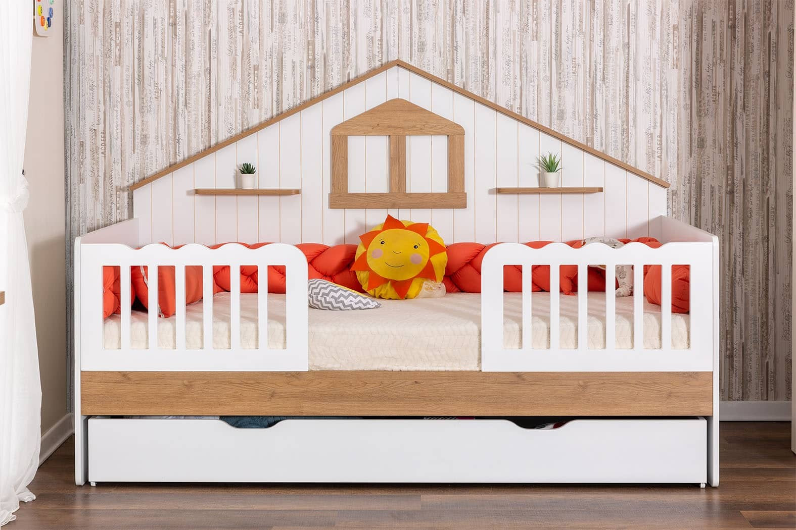 Plato Lit Montessori (100*200) + Lit 1 place avec tiroir (90*190)