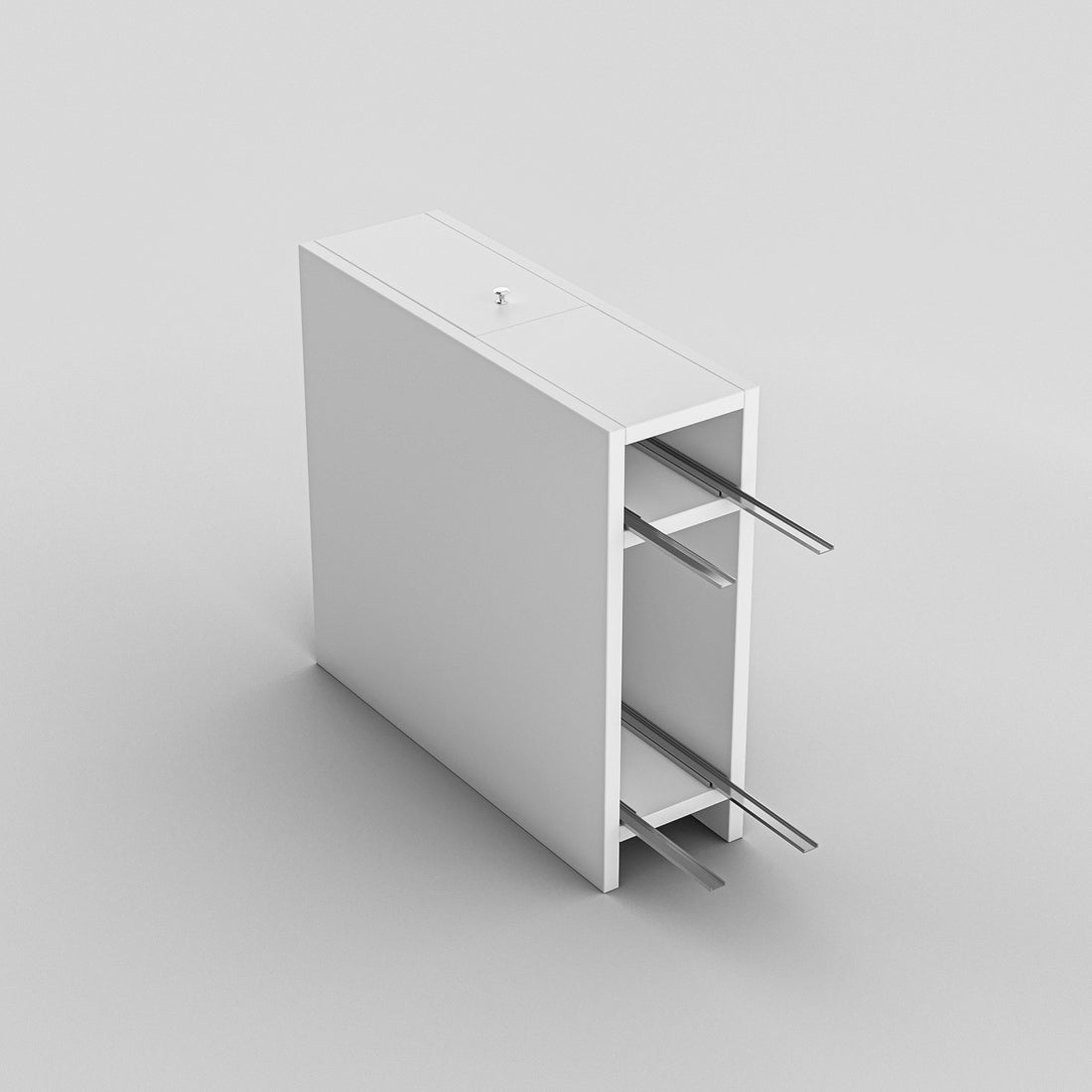 Rangement de salle de bain 1 porte et 2 tiroirs Calencia Bois Blanc