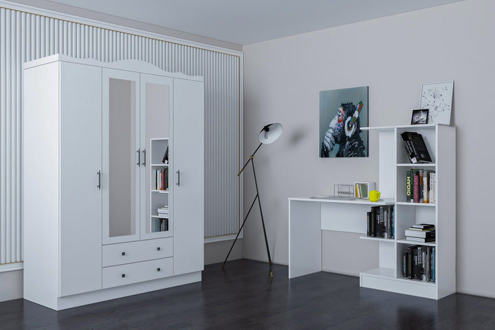 Ensemble de chambres jeunes Lavinia 507 - White