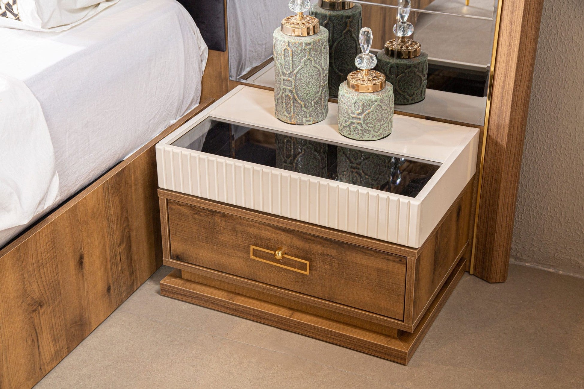 Asil Chevet 2 Portes 55x44x58