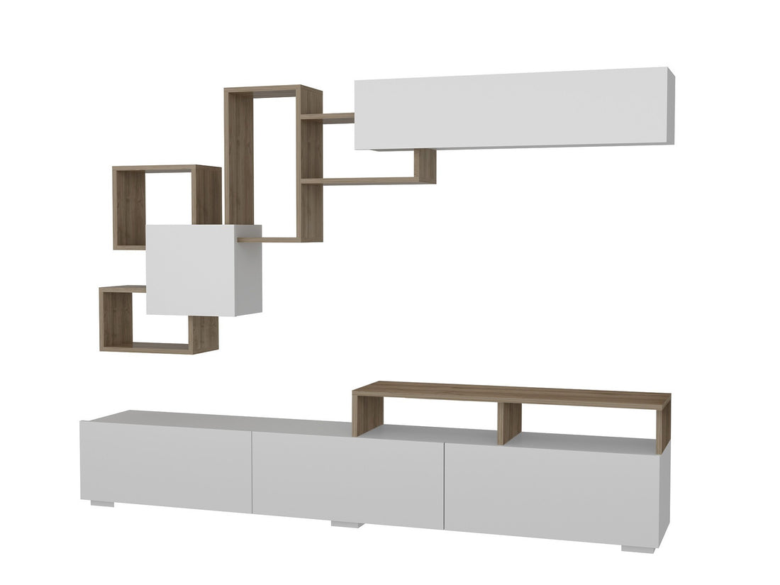 Unité de télévision Elit - White, Walnut
