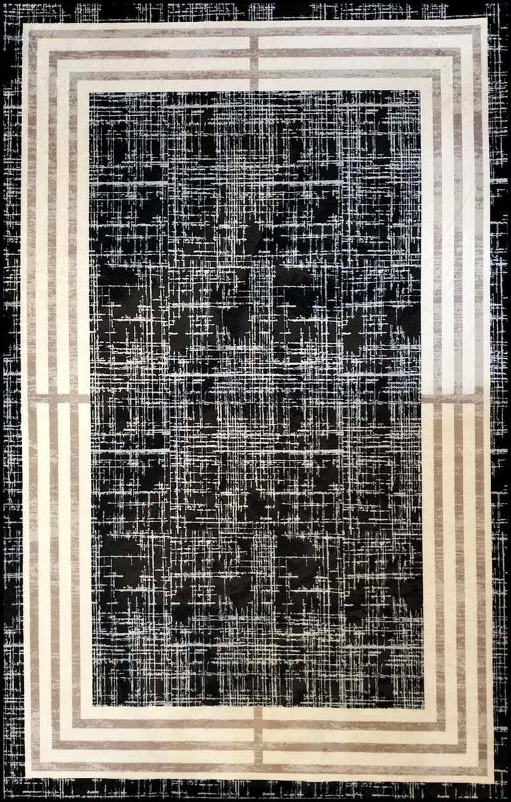 Pvc 8385 Tapis Noir 200x290