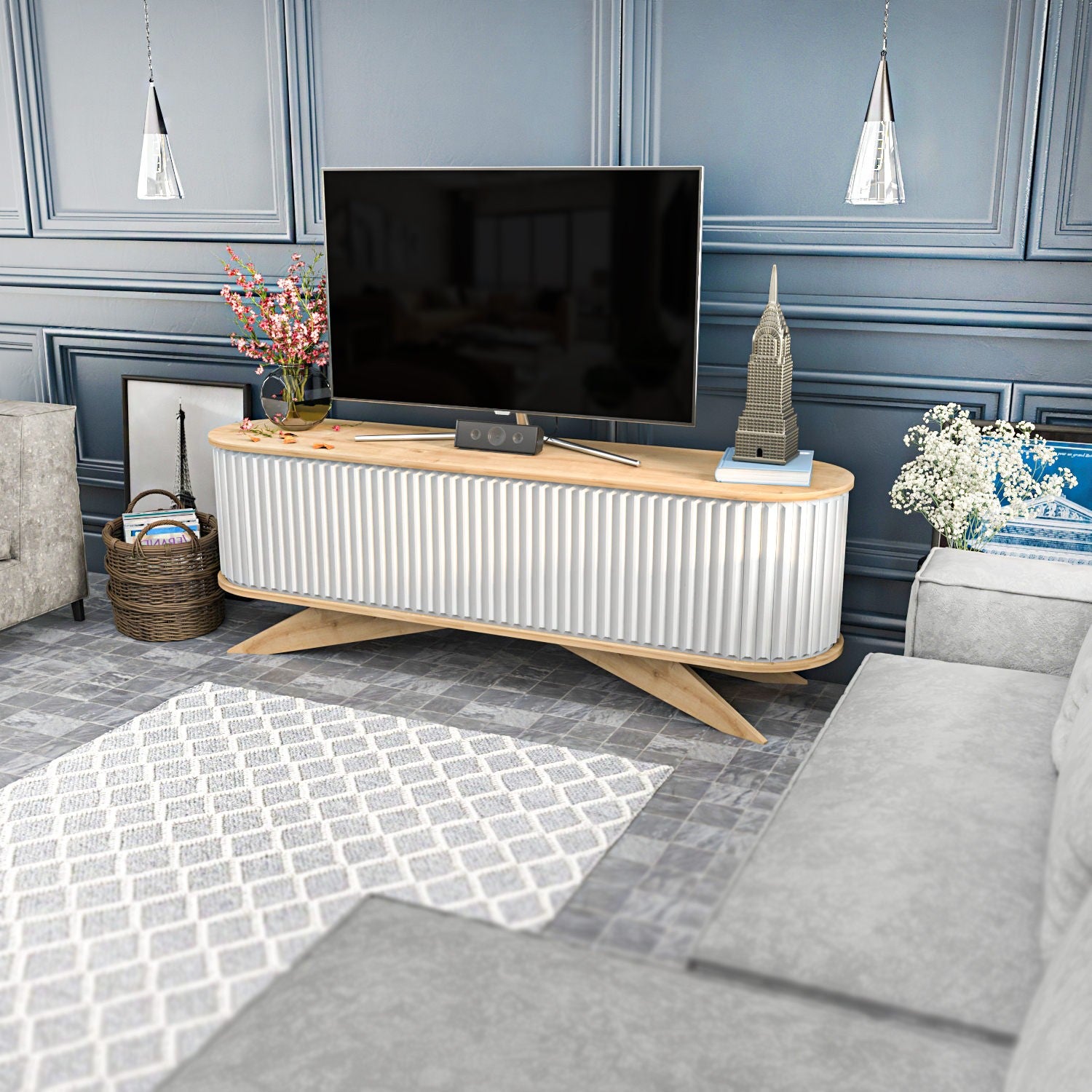 Meuble TV Stor - Sapphire, White