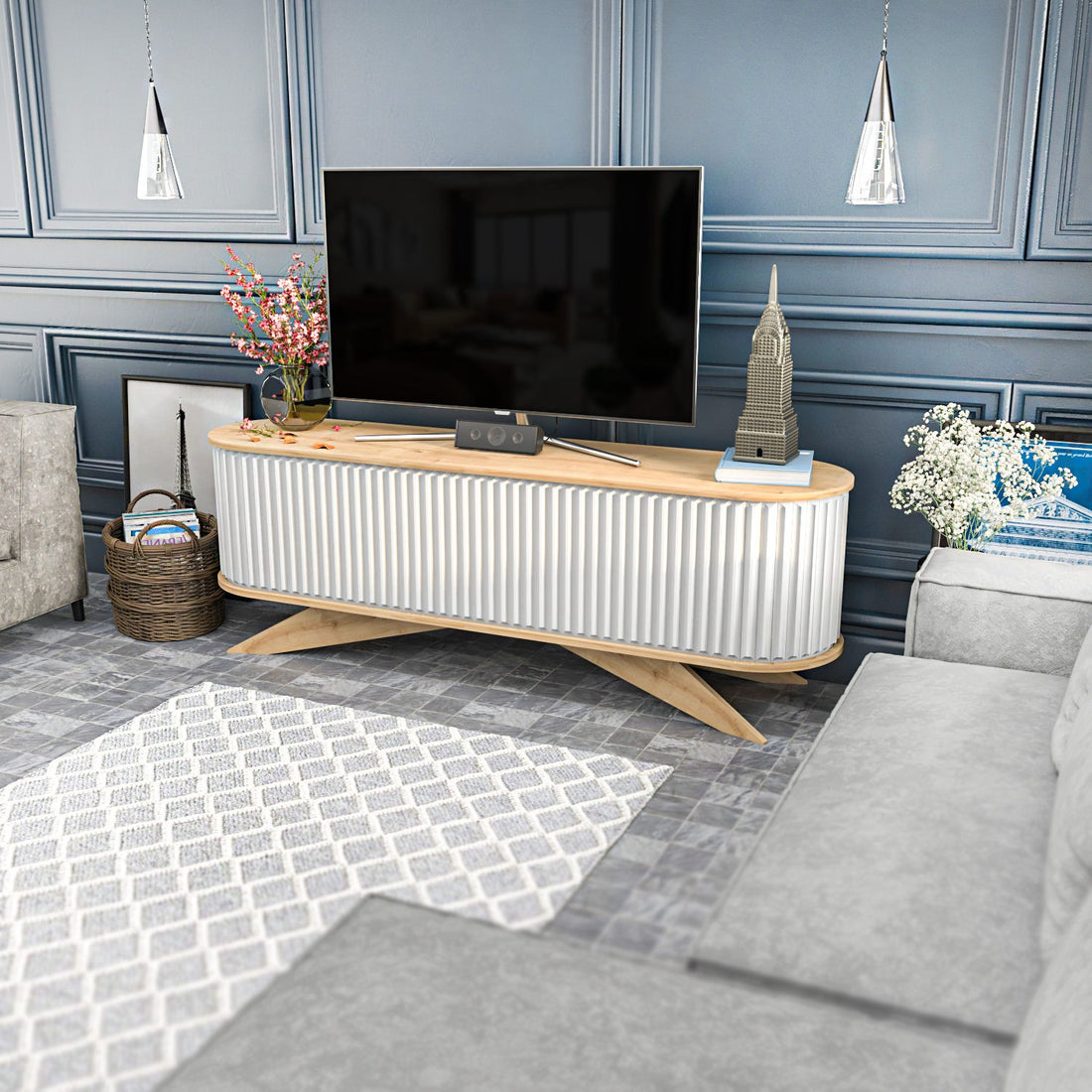 Meuble TV Stor - Sapphire, White