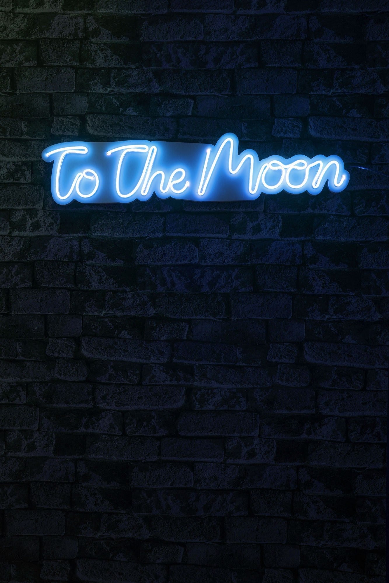 Éclairage LED en plastique décoratif To the Moon - Blue