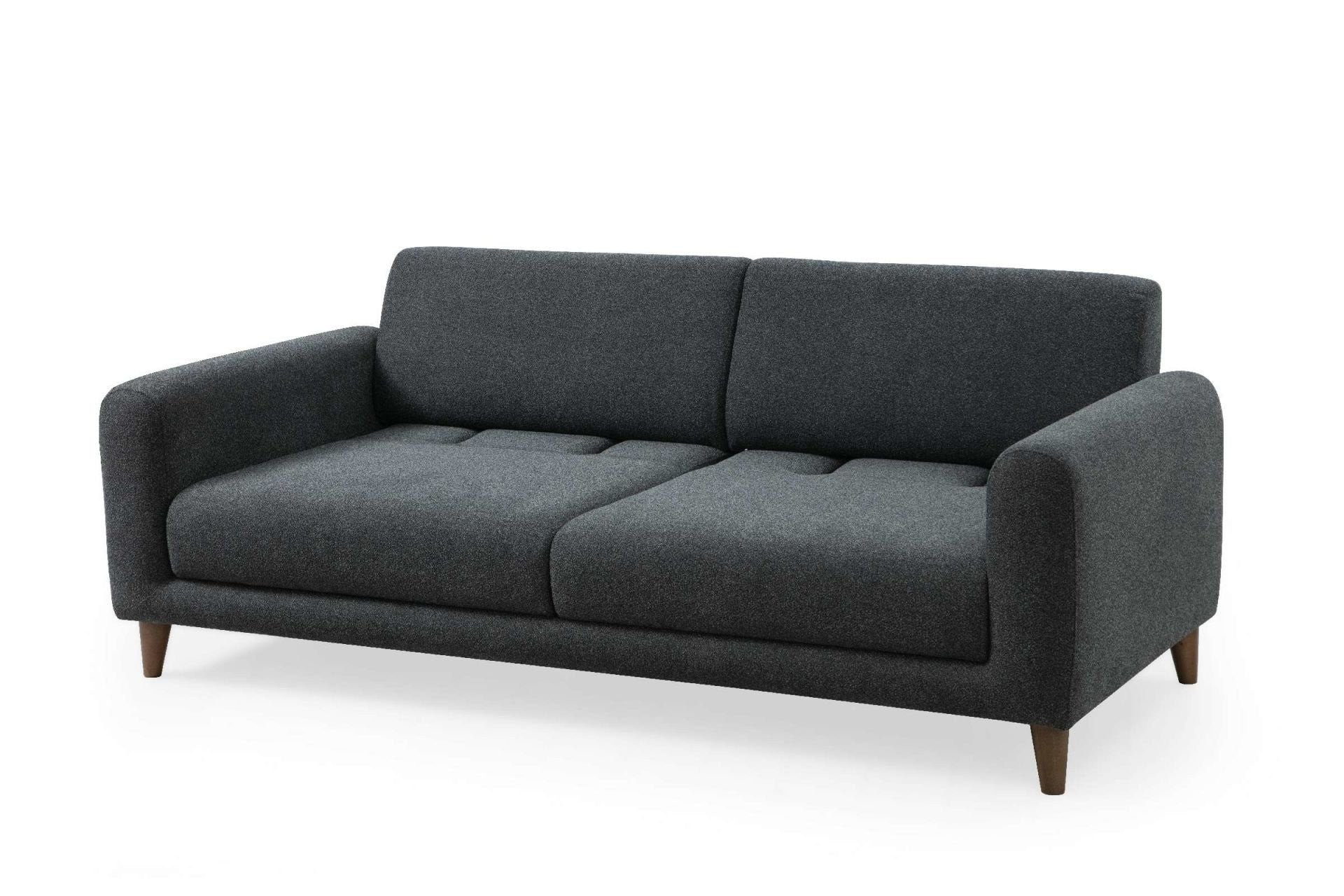 Sofa Sare 3+1 - Dark Grey, Ares White