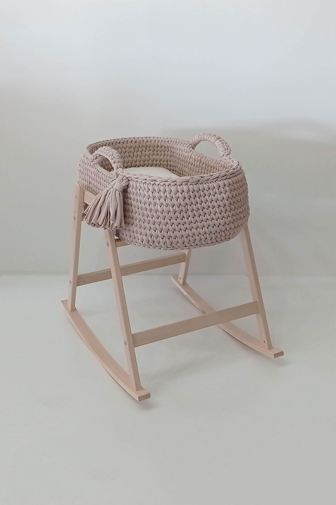 Couffin Bébé Avec Support Bois & Matelas