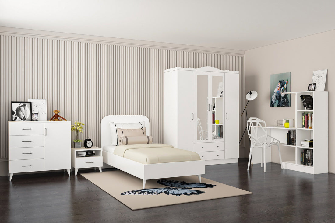 Ensemble de chambres jeunes Lavinia 507 - White