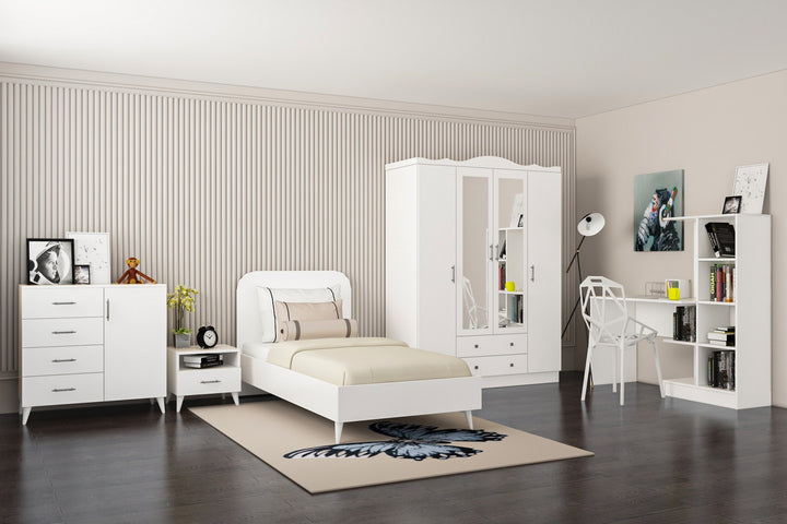 Ensemble de chambres jeunes Lavinia 507 - White