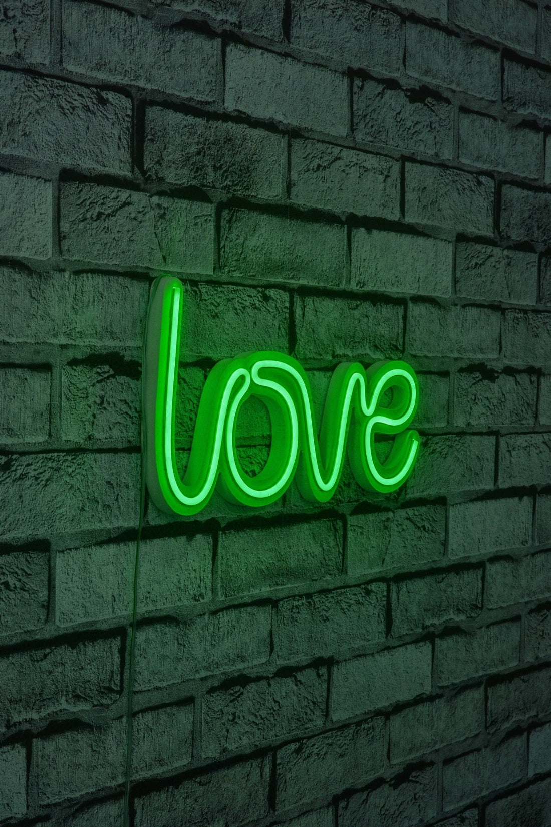Éclairage LED en plastique décoratif Love - Green