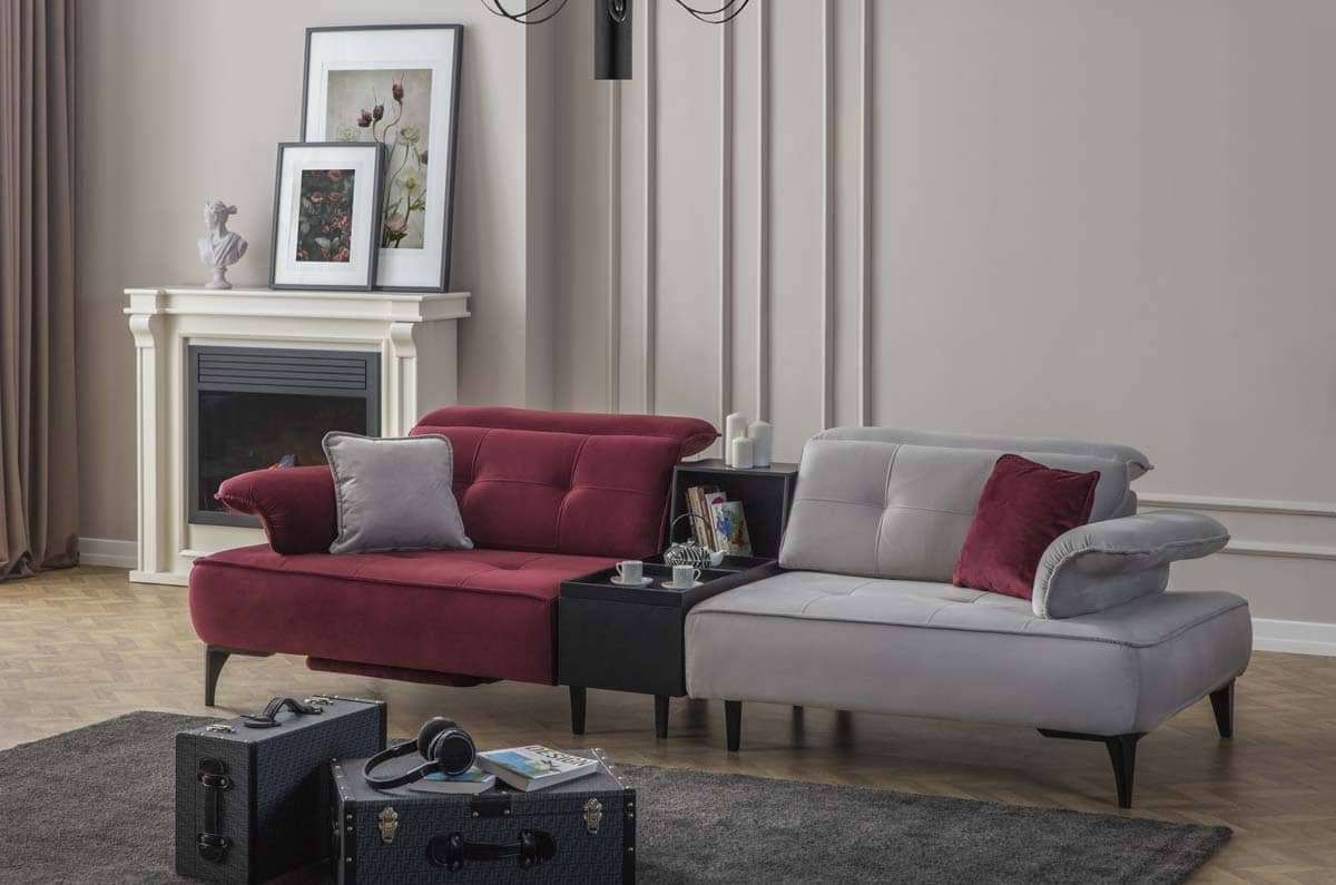 Milano Canapé Relax 3 Places Avec Stand Boîte