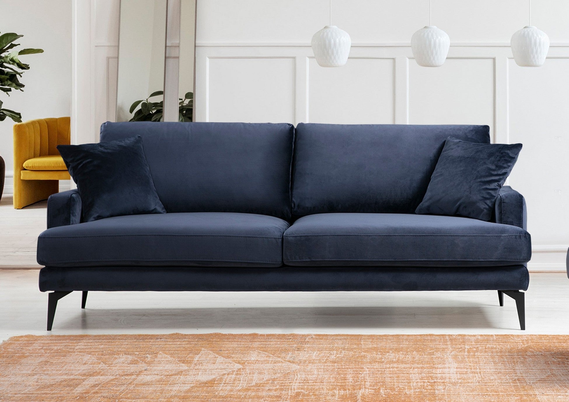 Canapé à 3 places Papira 3 Seater - Navy Blue