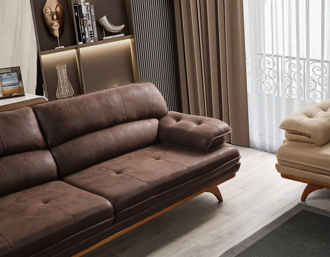 Akra Canapé 3 Places Marron