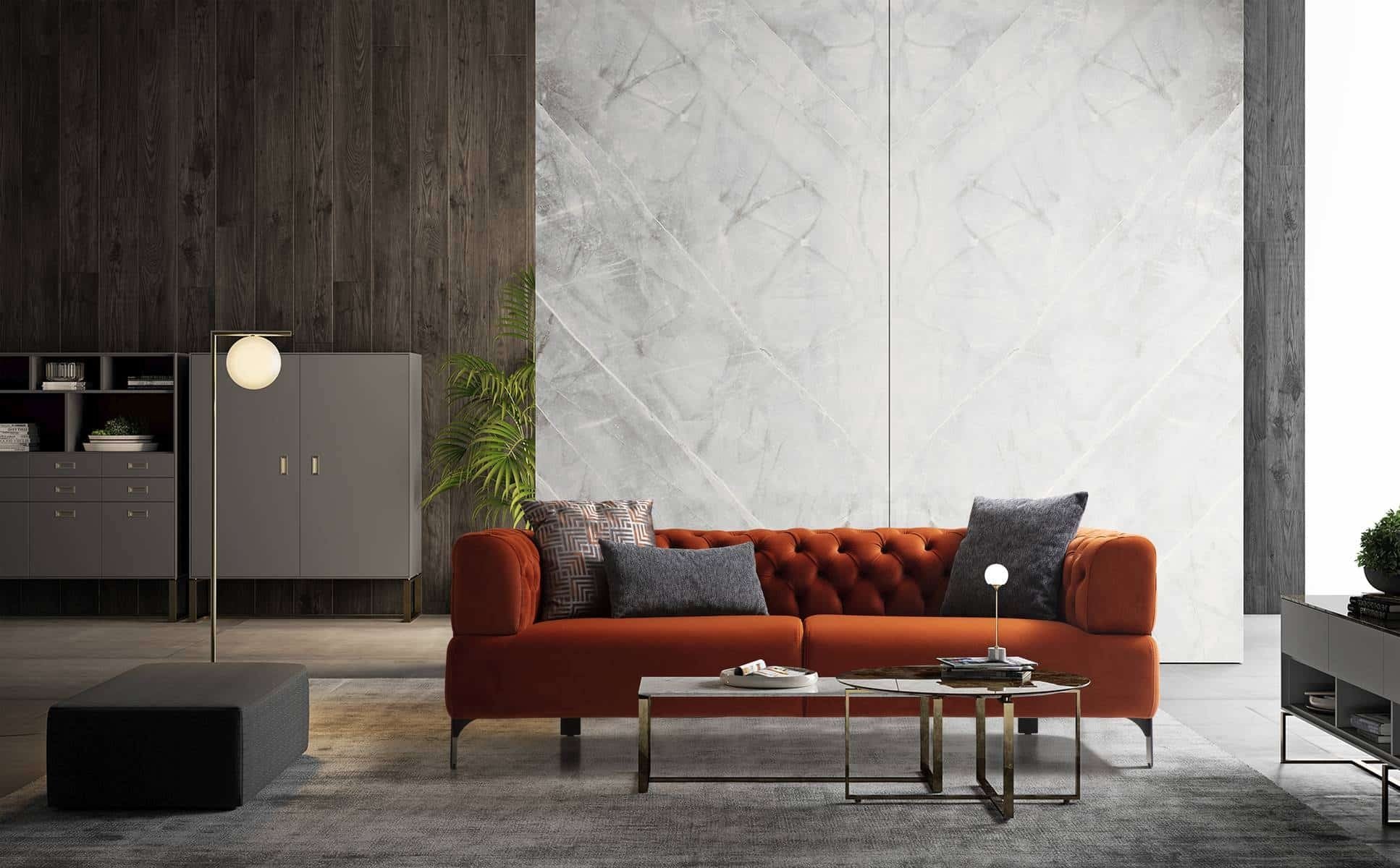 Cratos Canapé 3 Places (capitonné)