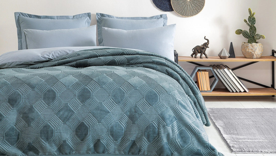 Harlow Plaid Bleu Clair