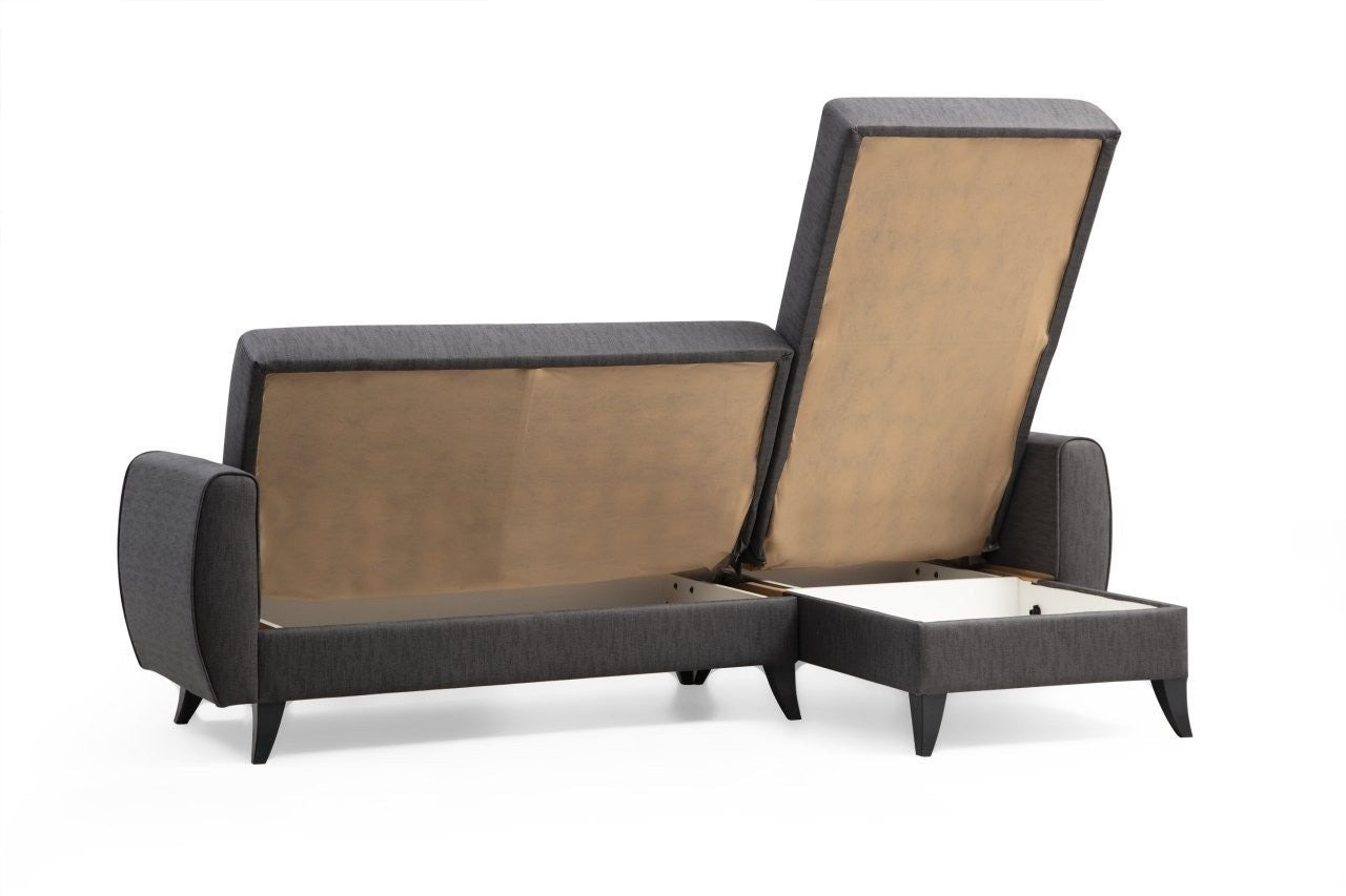 Canapé d'angle Alkon L - Dark Grey