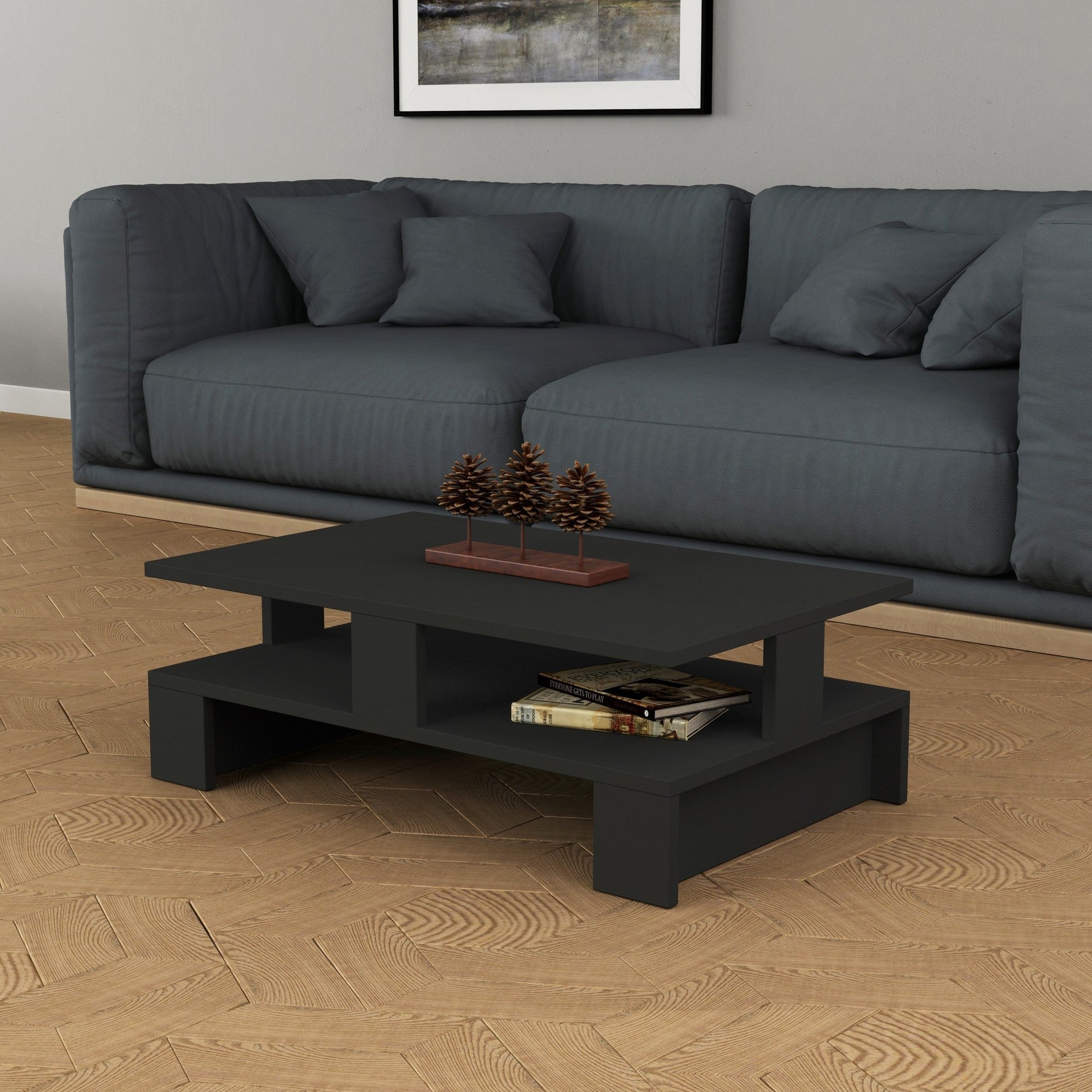 Table basse Mansu - Anthracite